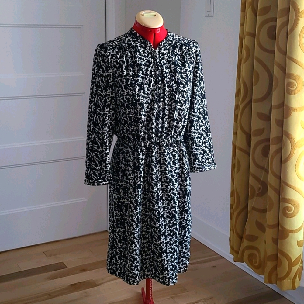 H&M print dress size 10